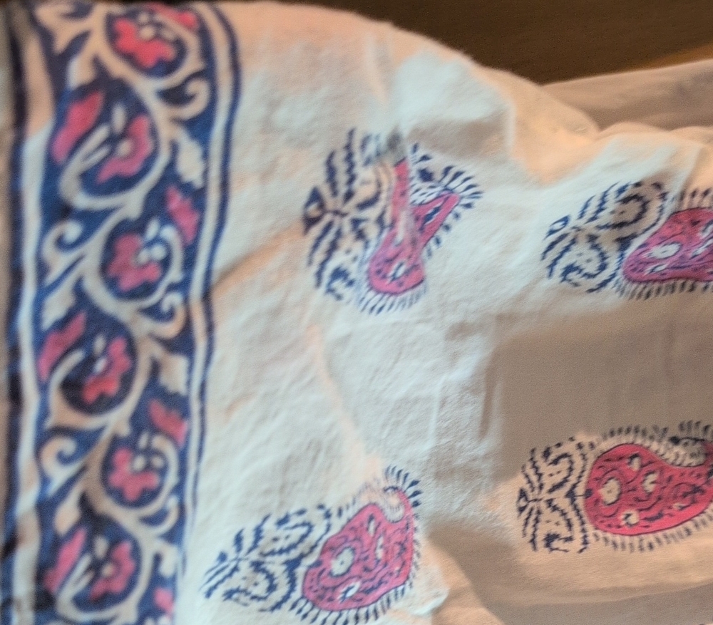 dELiA*s White Boho Paisley Tunic with Pink & Navy - Picture 6 of 6